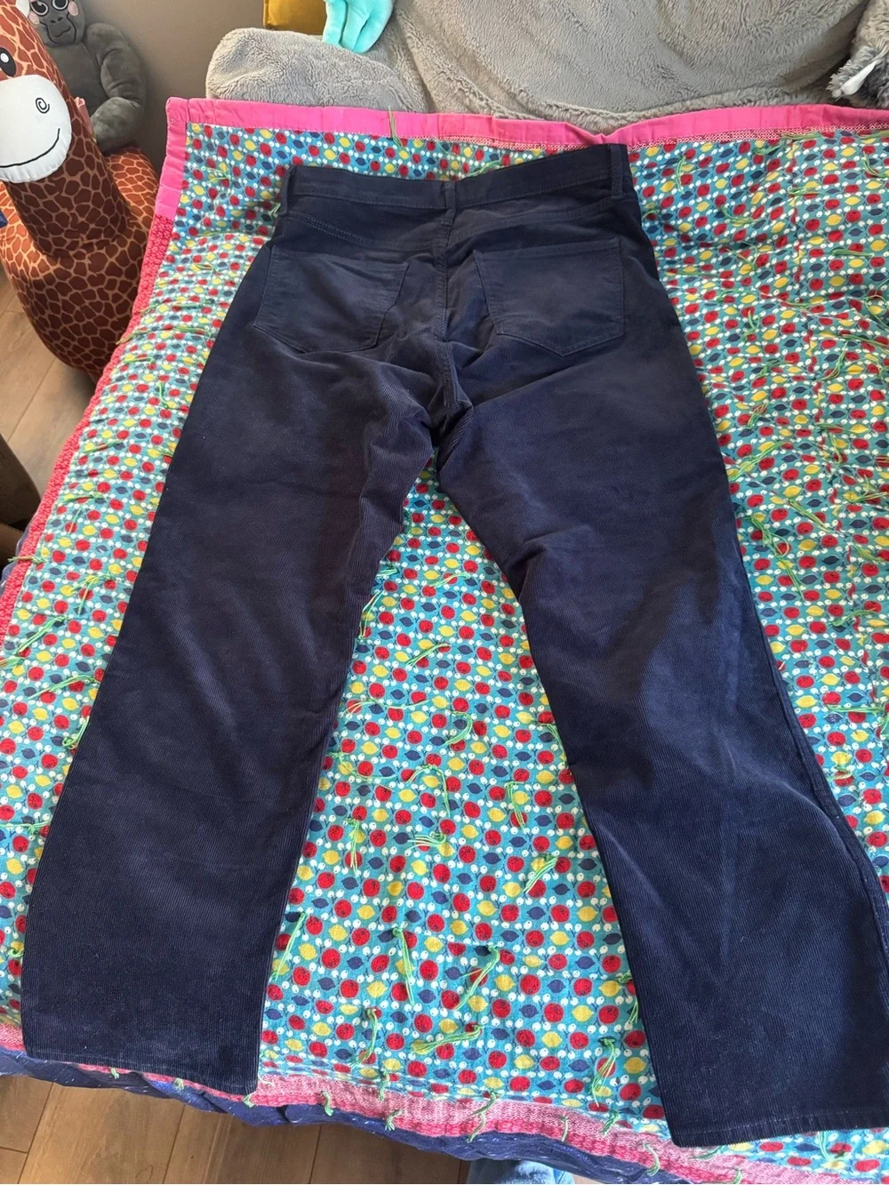 GAP Vintage Slim High Rise Navy Corduroy Pants NWOT SIZE 14